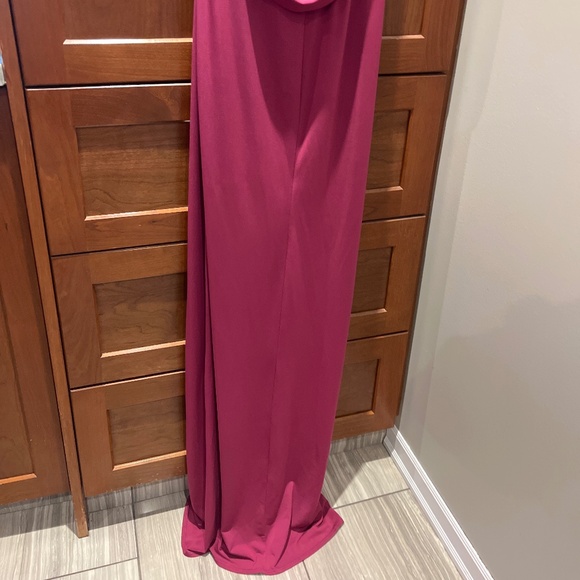 EUC 🌺 Katie May So Juicy Dress in Pink Peacock Halter Gown Sz S / US 4 - Picture 10 of 10